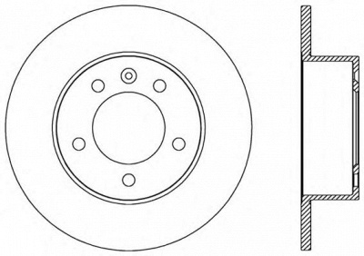 OPEN PARTS bda258910 -  Тормозной диск
